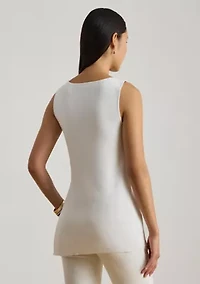 Women's Rib-Knit Sleeveless Sweater