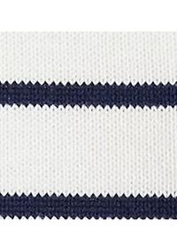 Striped Cotton Sleeveless Sweater