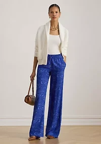 Rib-Knit Shawl-Collar Toggle Cardigan