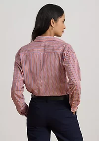 Women's Relaxed Fit Striped Broadcloth Shirt
