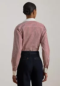 Women's Striped Cotton Broadcloth Shirt