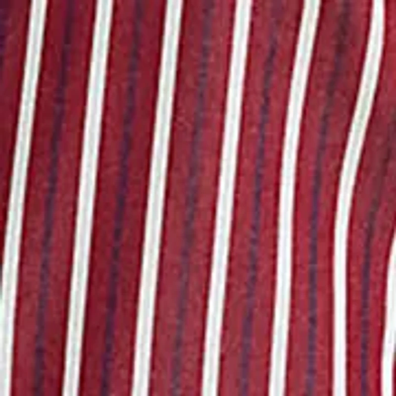 Women's Striped Cotton Broadcloth Tie-Neck Shirt