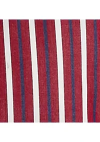 Women's Striped Cotton Broadcloth Tie-Neck Shirt