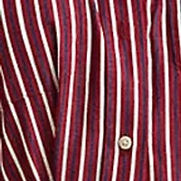 Women's Striped Belted Broadcloth Shirtdress