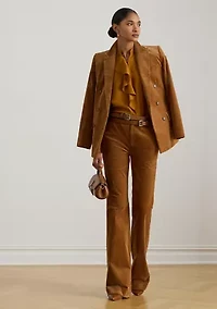 Ruffle-Trimmed Georgette Tunic