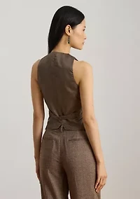 Women's Glen Plaid Wool-Blend Vest