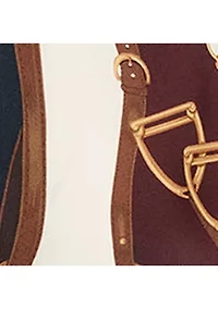 Women's Classic Fit Equestrian-Print Twill Shirt