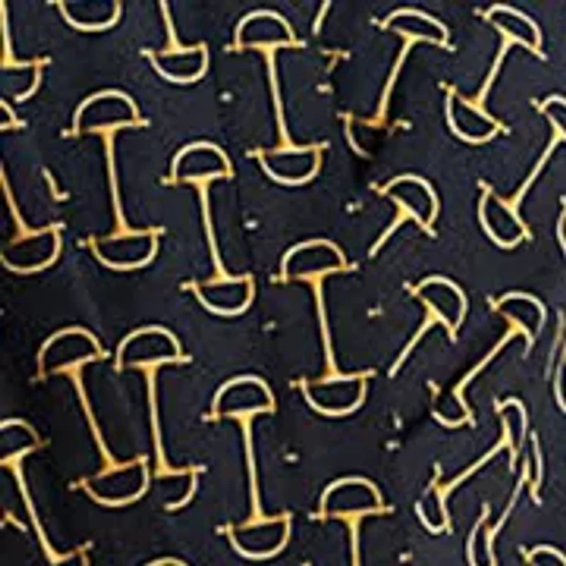 Women's Geo-Print Belted Crepe Dress