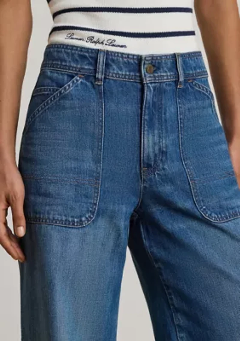 Women's High-Rise Wide-Leg Jeans