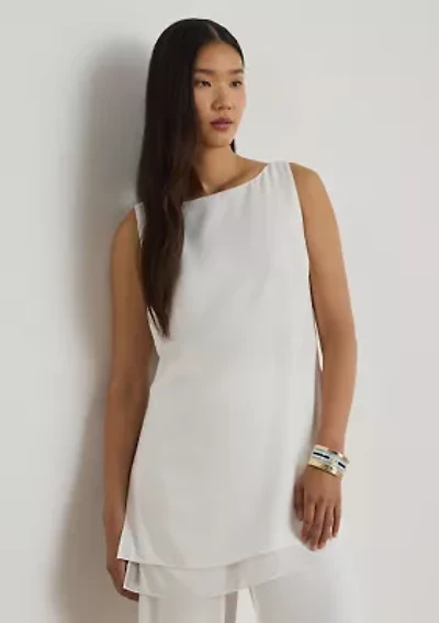 Women's Double-Faced Georgette Sleeveless Tunic