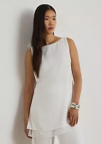 Women's Double-Faced Georgette Sleeveless Tunic