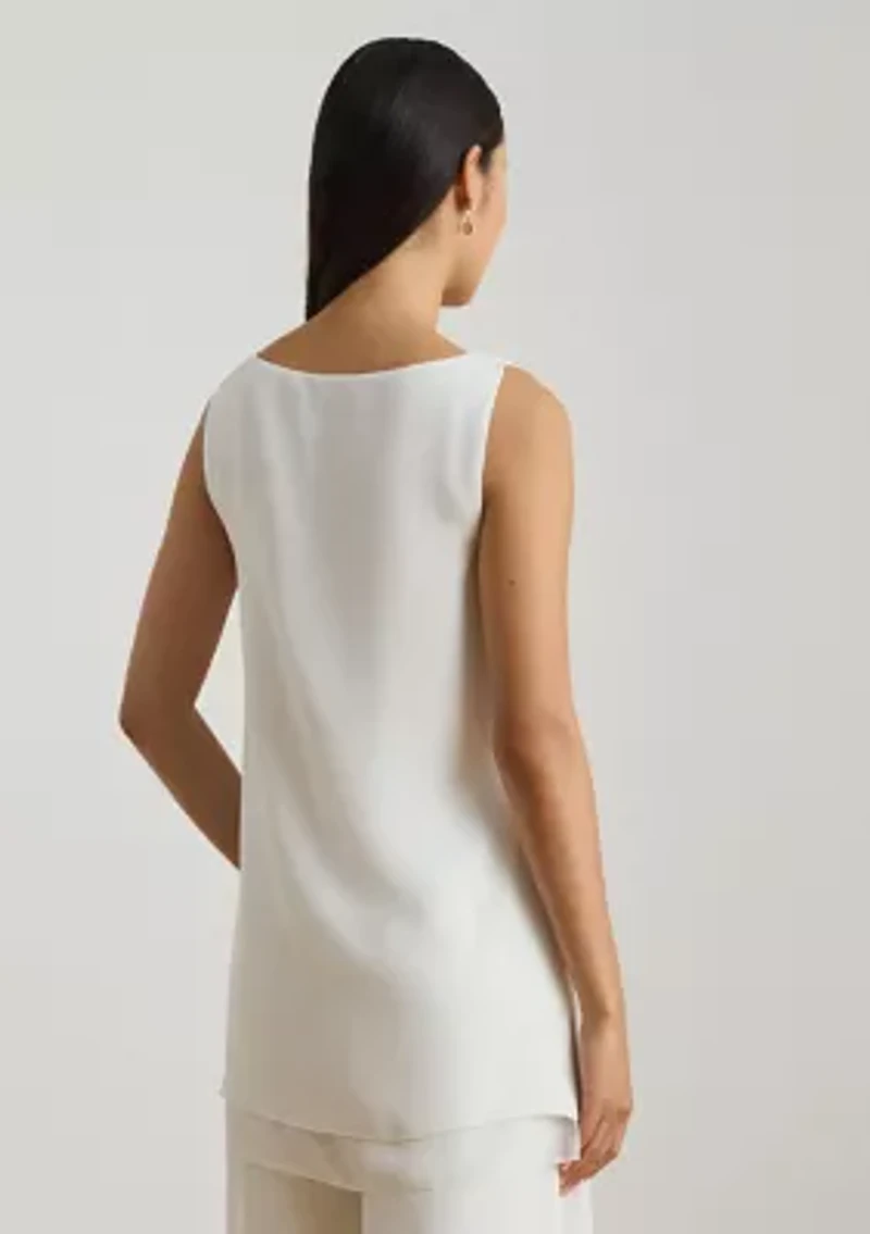 Women's Double-Faced Georgette Sleeveless Tunic