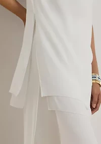 Women's Double-Faced Georgette Sleeveless Tunic