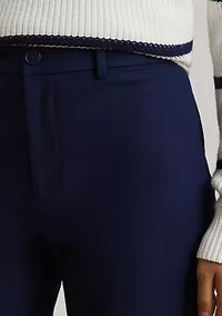 Double-Faced Stretch Cotton Capri Pants