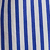 Striped Cotton Broadcloth Cropped Shirt