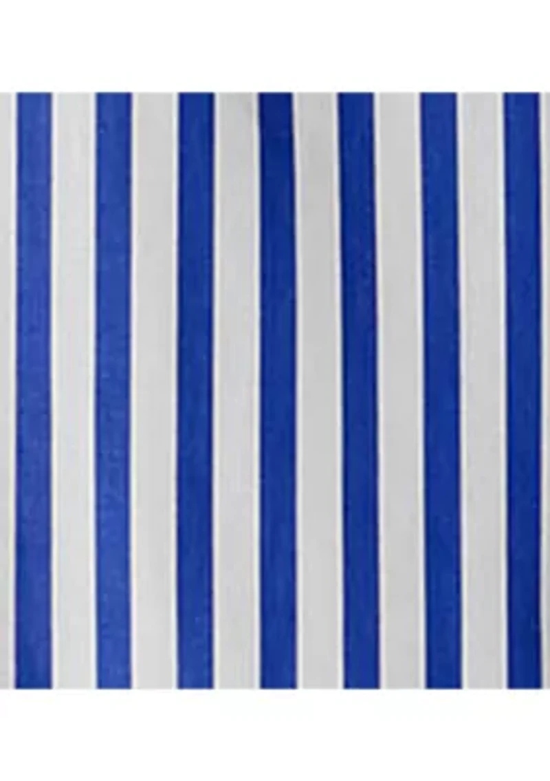 Striped Cotton Broadcloth Cropped Shirt