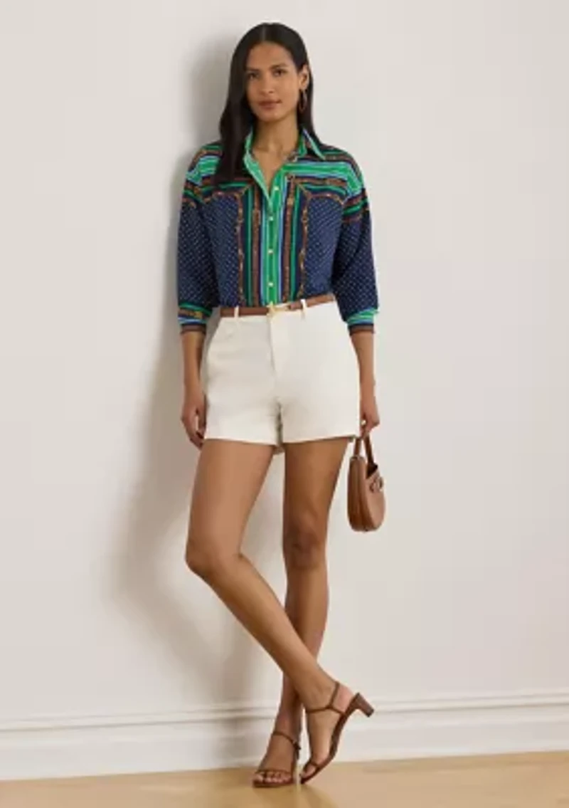 Relaxed Fit Belting & Polka-Dot Shirt