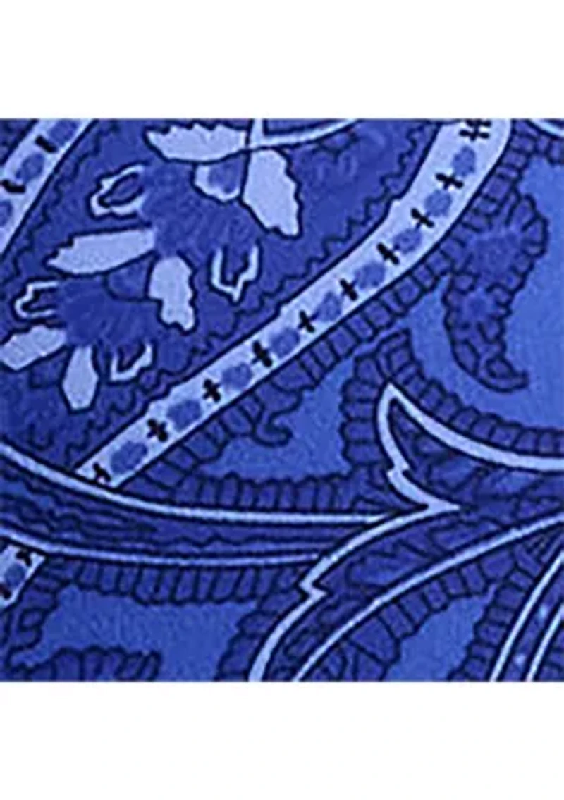 Relaxed Fit Paisley Crepe Shirt