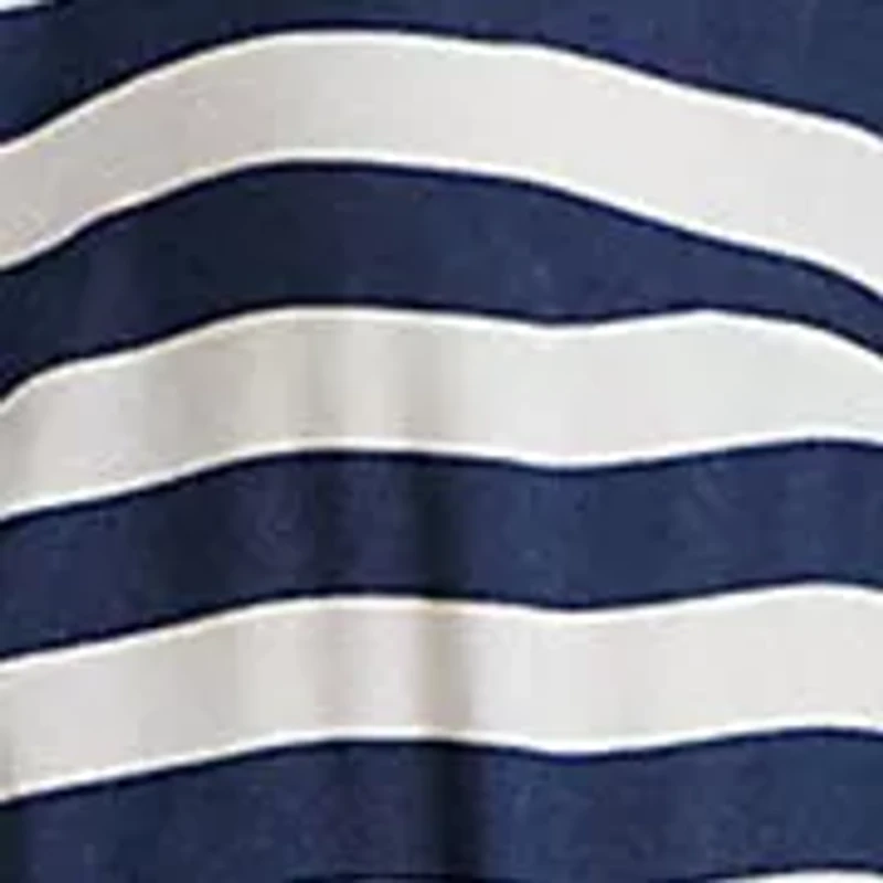 Striped Crepe Shirtdress