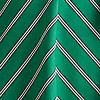 Striped Belted Cotton Sleeveless Dress