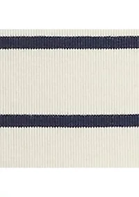 Women's Striped Stretch Cotton Boat Neck T-Shirt