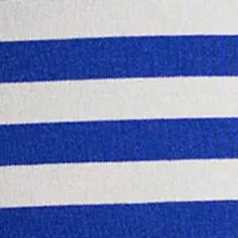 Women's Striped Stretch Cotton Boat Neck T-Shirt