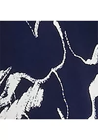 Floral Twist-Front Jersey Dress