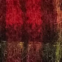 Women's Plaid Mohair Pencil Miniskirt