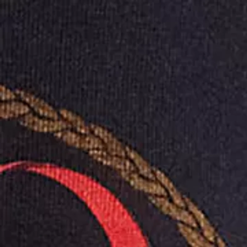 Women's Belting-Print Cotton-Blend Sweater