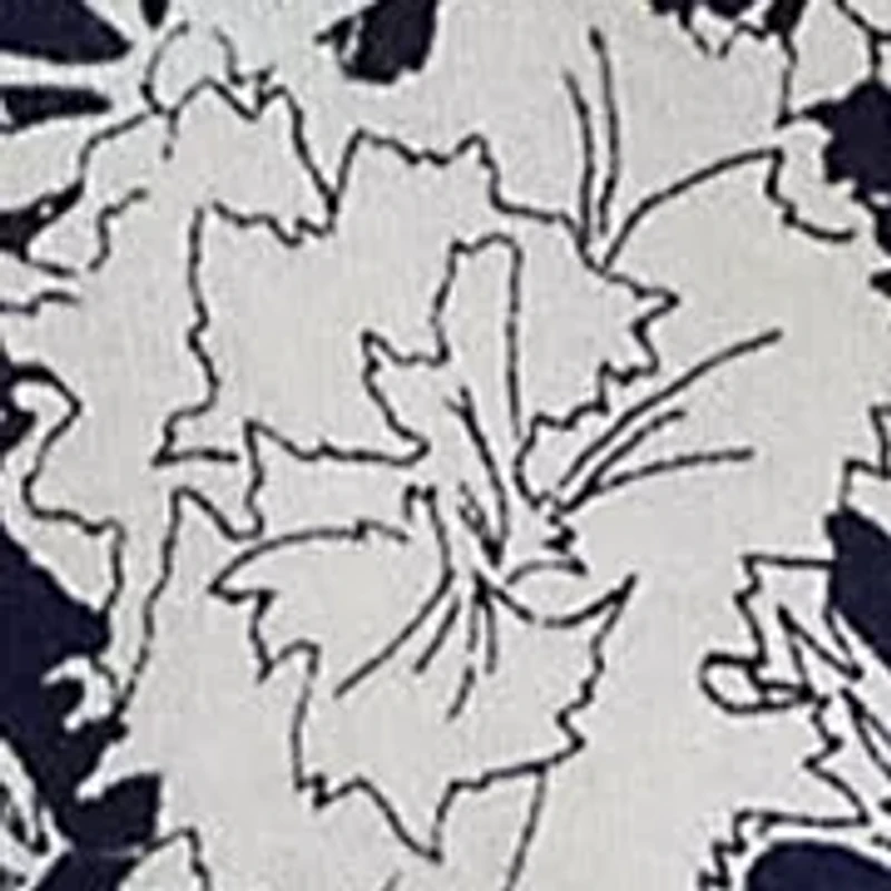 Women's Floral Cotton-Blend Short-Sleeve Sweater