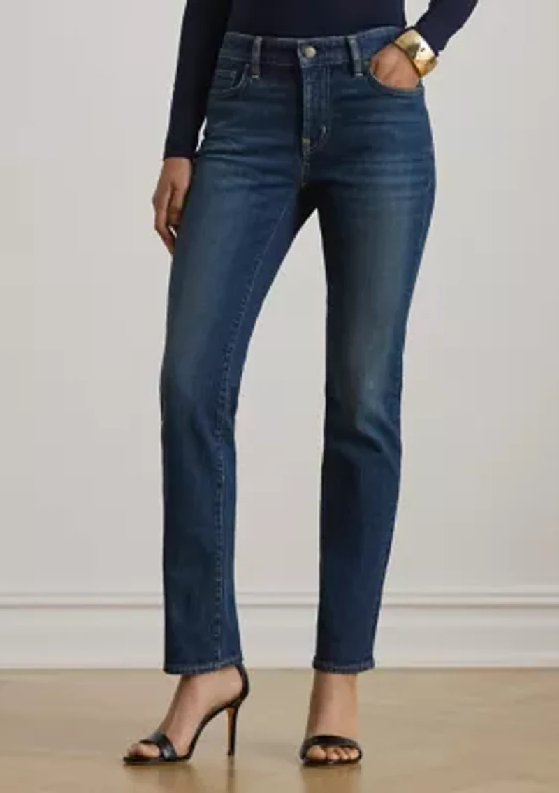 Women's Mid-Rise Straight Ankle Jeans
