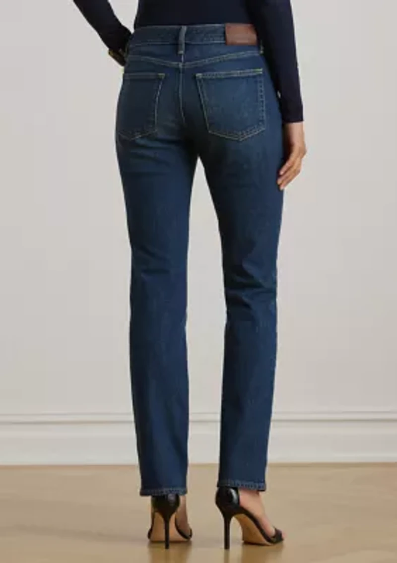 Women's Mid-Rise Straight Ankle Jeans