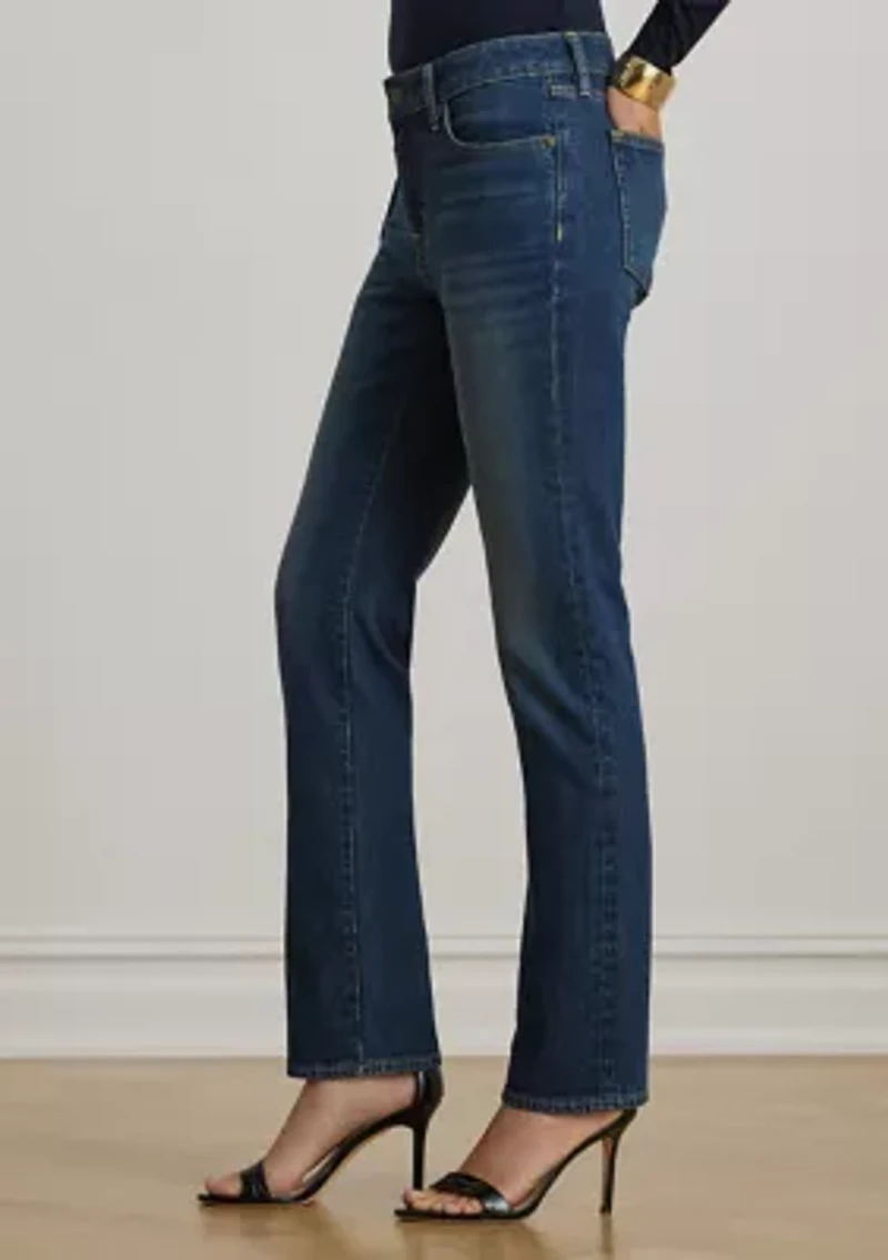 Women's Mid-Rise Straight Ankle Jeans