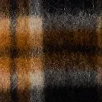 Women's Plaid Wool-Blend Shawl-Collar Wrap Coat