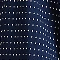 Belting & Polka-Dot Georgette Dress