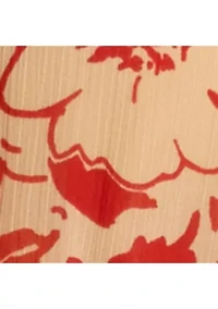 Women's Print Ruffle-Trim Georgette Tiered Dress