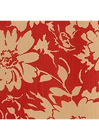 Women's Floral Ruffle-Trim Georgette Blouse