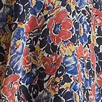 Women's Floral Ruffle-Trim Georgette Dress