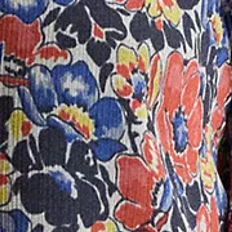 Women's Floral Ruffle-Trim Georgette Blouse