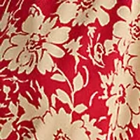 Women's Floral Belted Crepe Dress