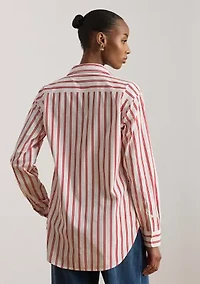 Women's Relaxed Fit Striped Broadcloth Shirt