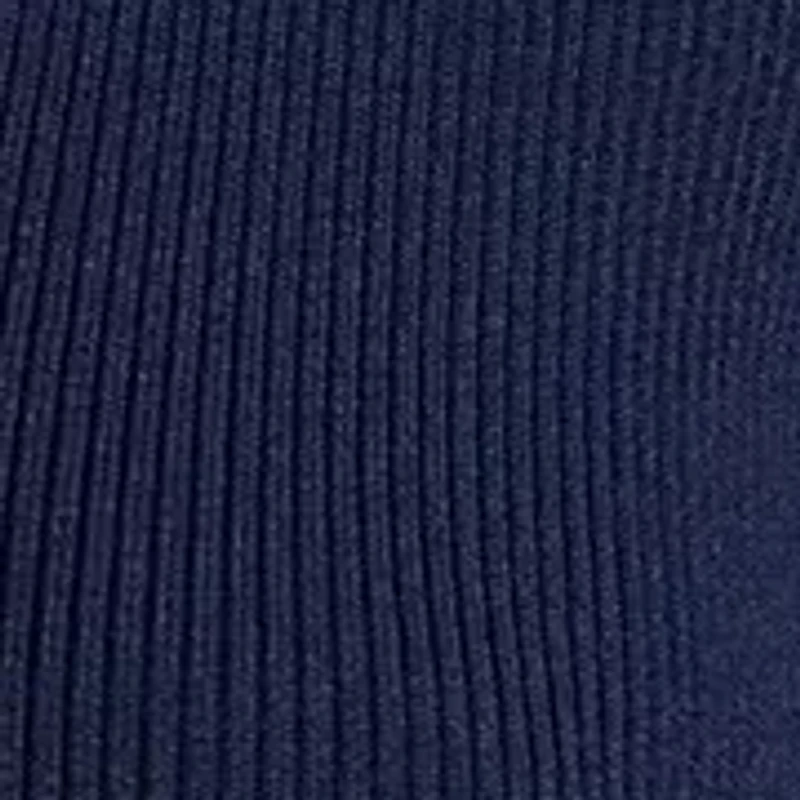Women's Rib-Knit Short-Sleeve Polo Sweater