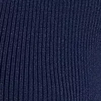 Women's Rib-Knit Short-Sleeve Polo Sweater