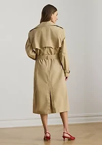 Women's Double-Breasted Cotton Trench Coat