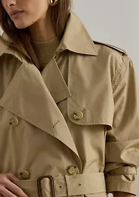 Women's Double-Breasted Cotton Trench Coat