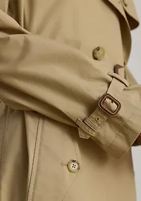 Women's Double-Breasted Cotton Trench Coat