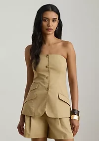 Women's Cotton Twill Bustier