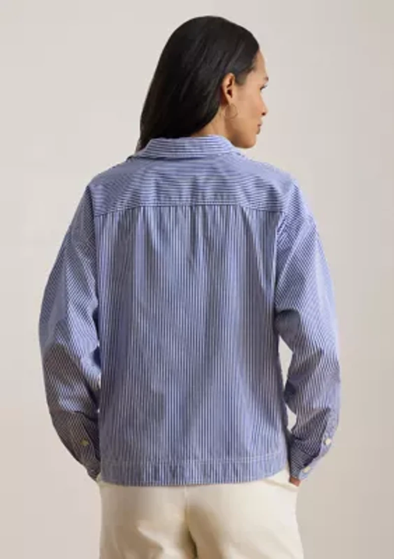 Striped Cropped Shirt