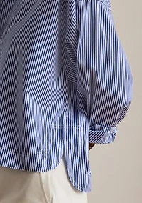 Striped Cropped Shirt