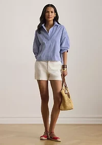 Striped Cropped Shirt